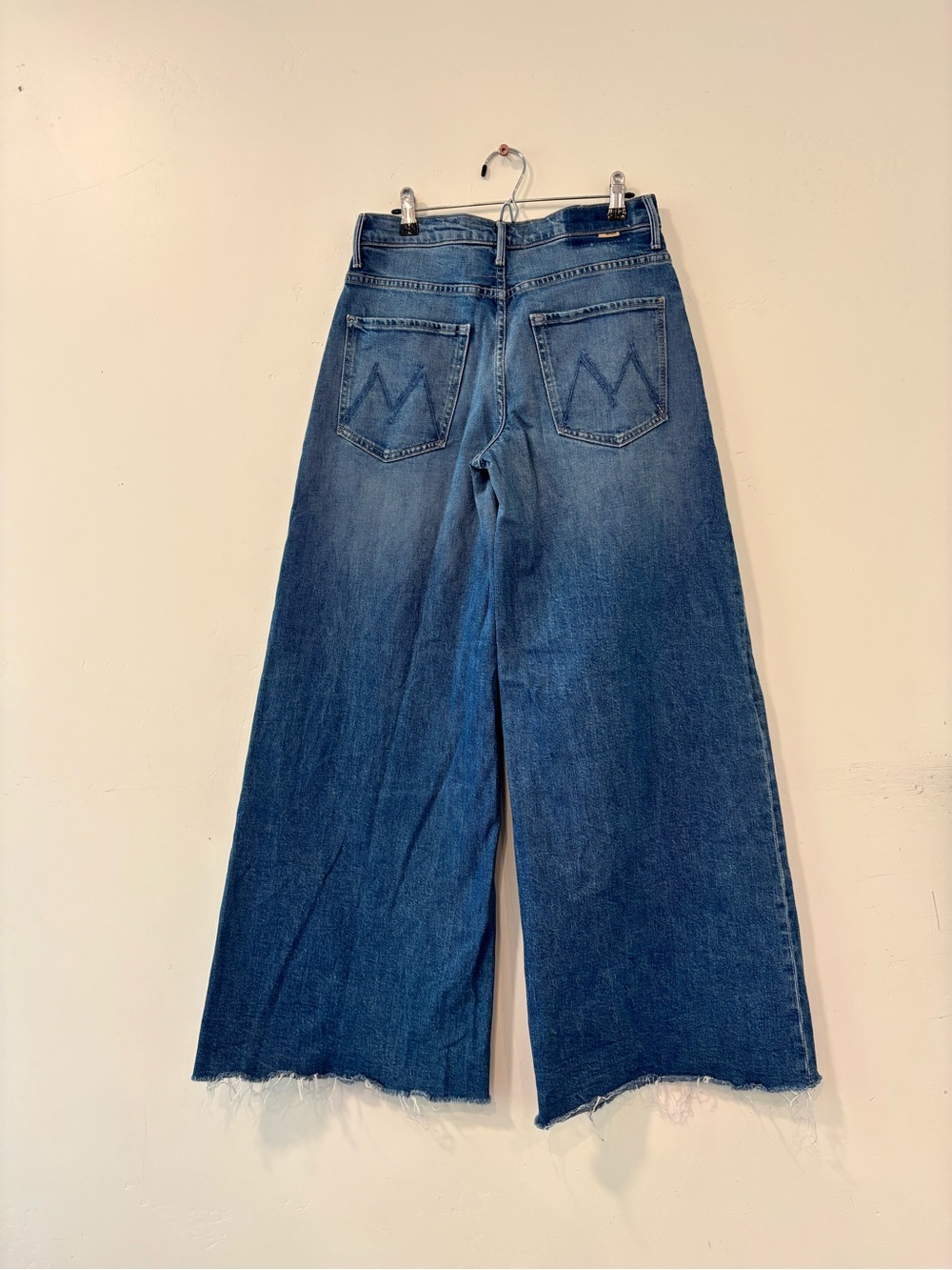 MOTHER SUPERIOR THE SWISHER SNEAK FRAY WIDE LEG JEANS PUNCH BUGGY SIZE 26 - Picture 3 of 7